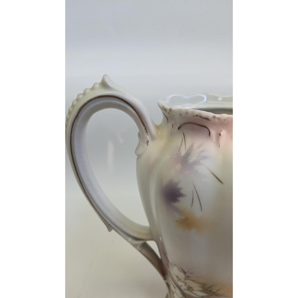 Antique R.S. Prussia "Swans on Lake" Chocolate Pot - Satin Finish - Art Nouveau - Picture 12 of 16